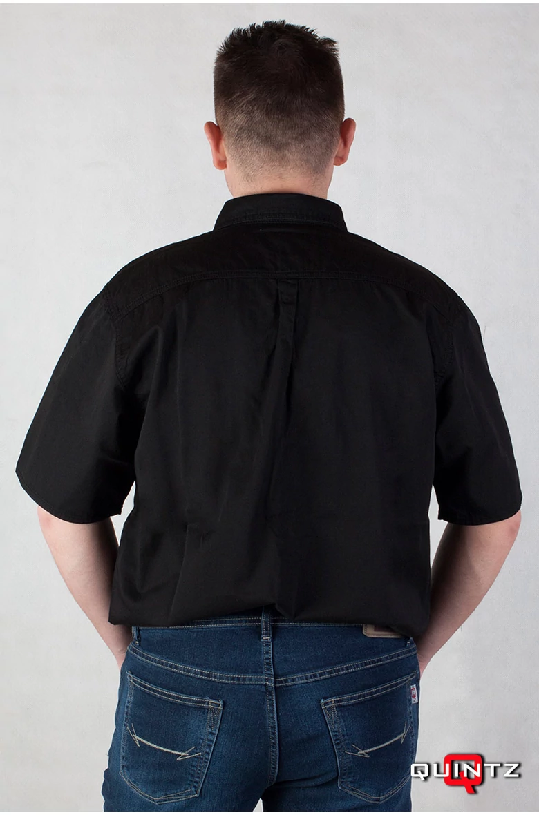 férfi rövid ujjú ing hátulról