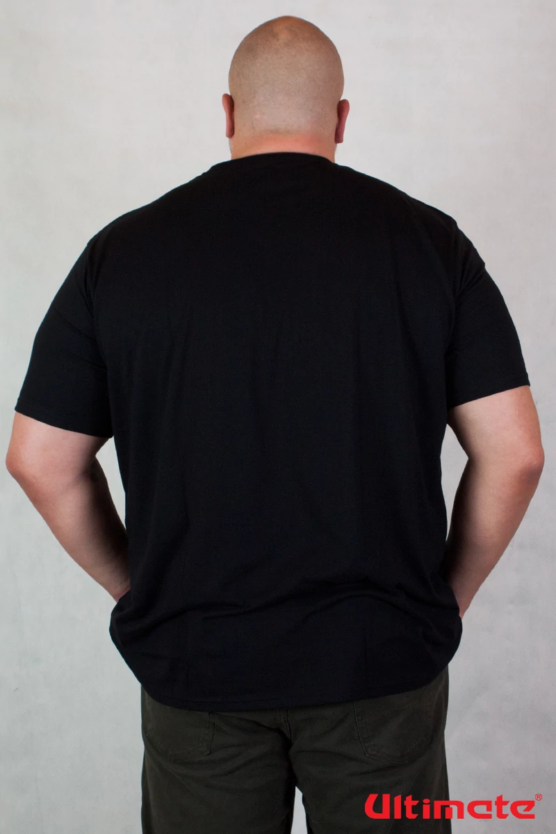 fekete extra méretű póló férfiaknak