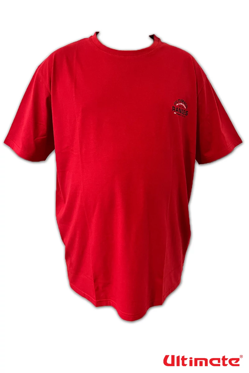 piros nagyméretű póló férfiaknak