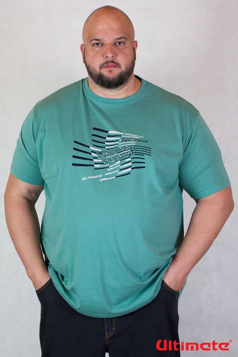 zöld nagyméretű póló férfiaknak