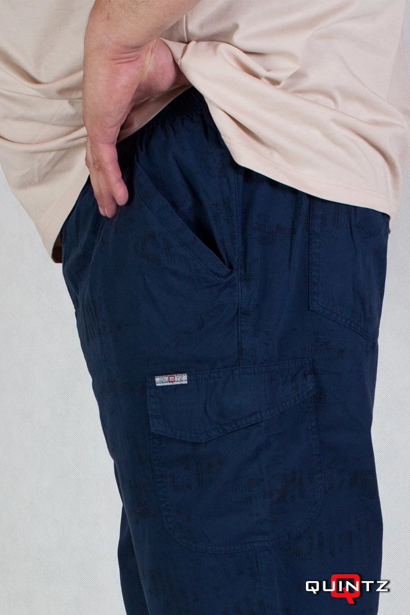 Quintz kék nagyméretű férfi rövidnadrág