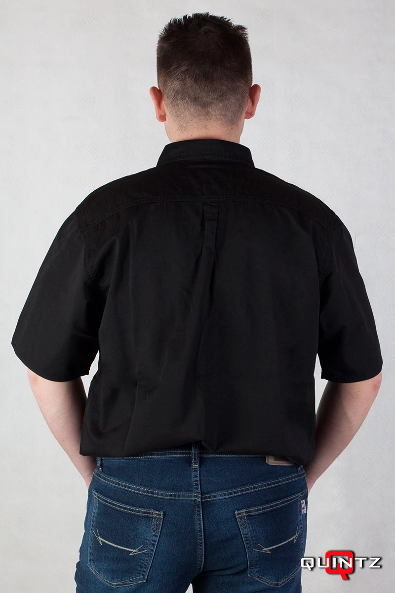 férfi rövid ujjú ing hátulról