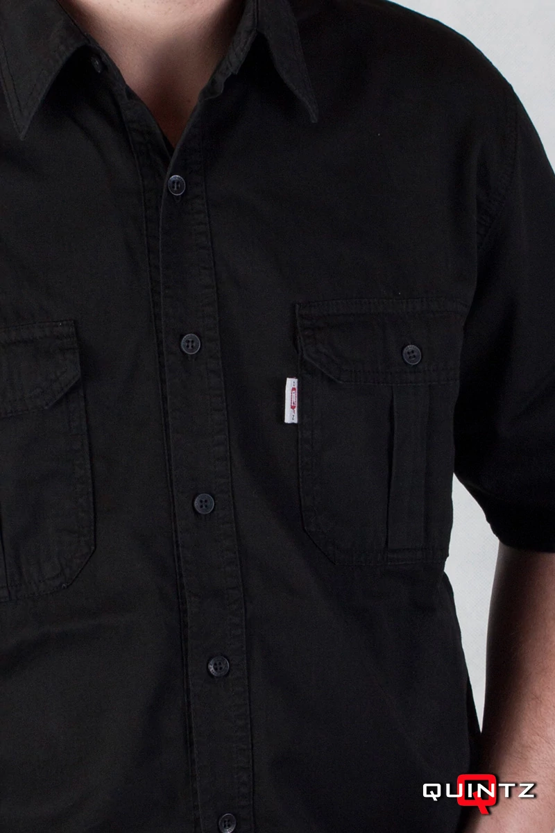 férfi rövid ujjú pamut ing