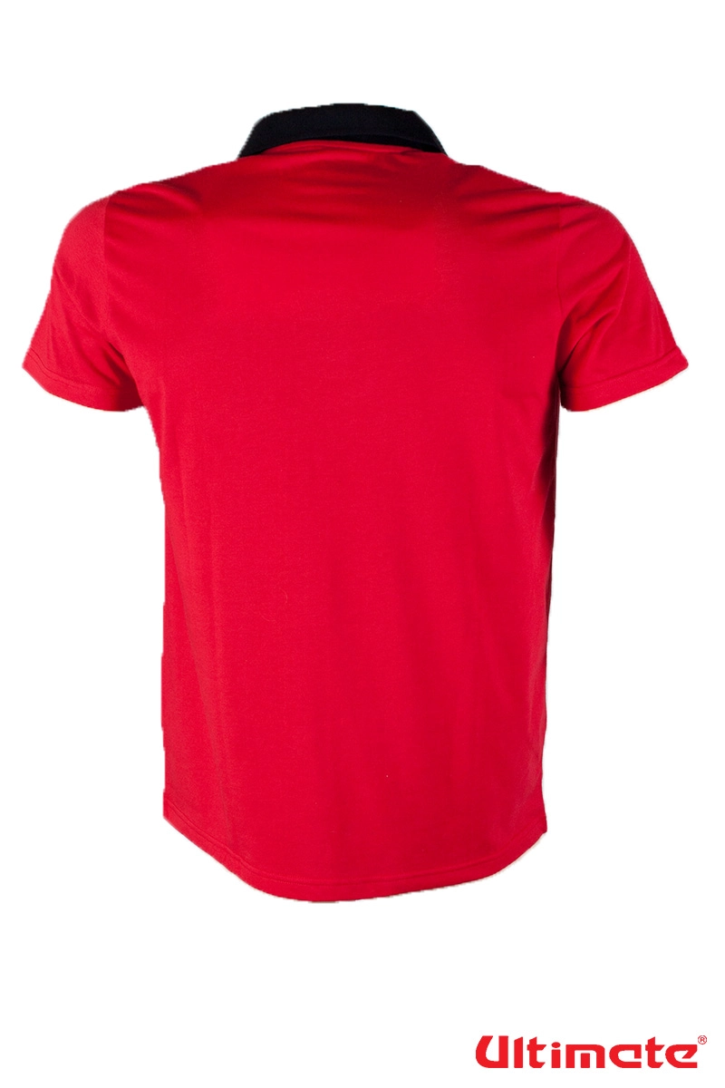férfi nagyméretű piros galléros póló