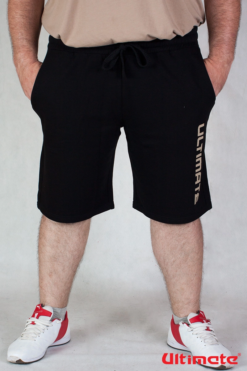 férfi divatos fekete rövidnadrág