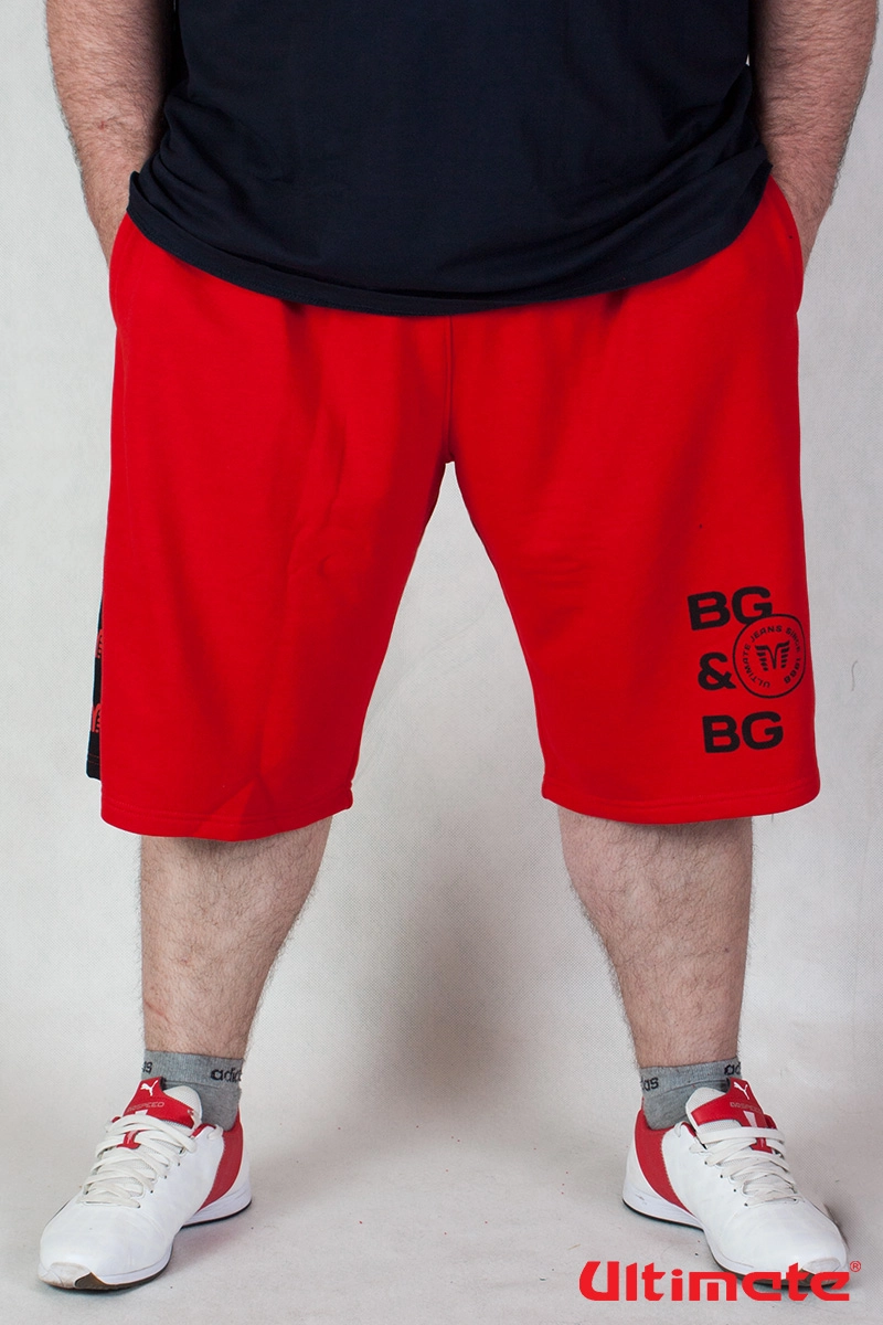 férfi nagyméretű piros rövidnadrág