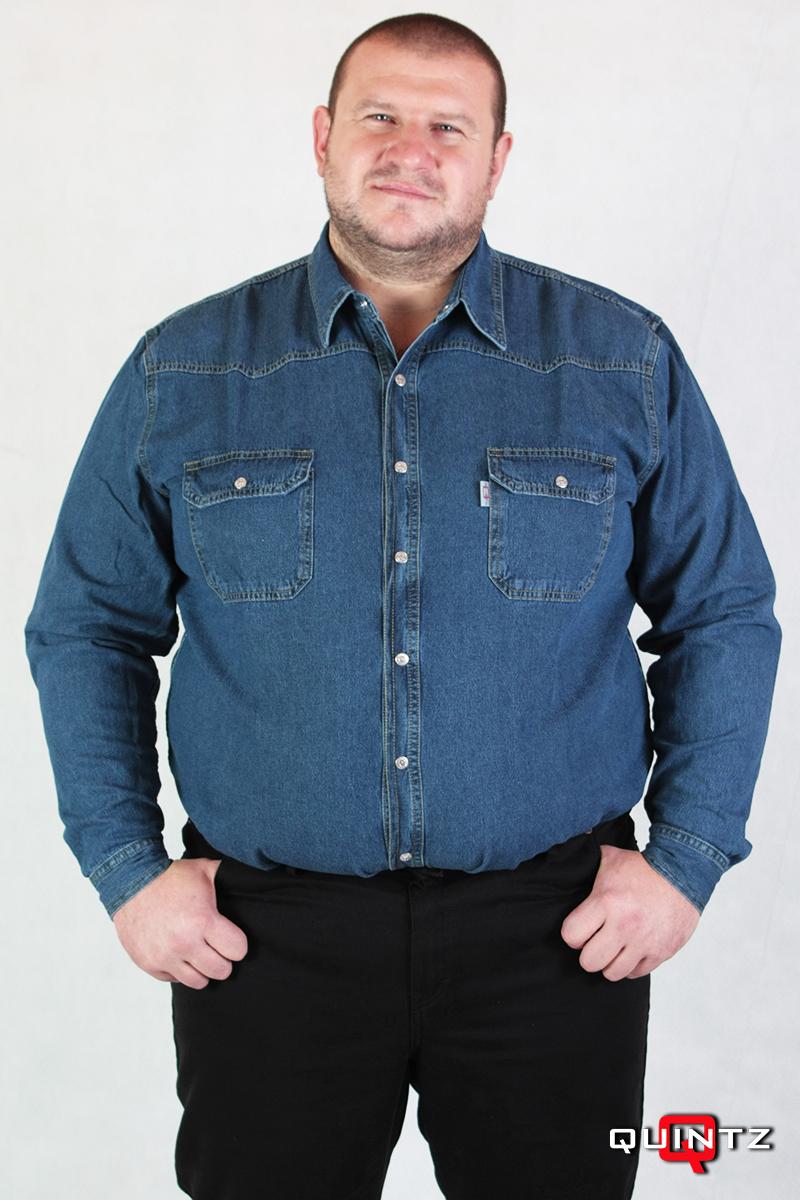Nagy méretű férfi hosszú ujjú farmering Nagy méretű férfi hosszú ujjú farmering