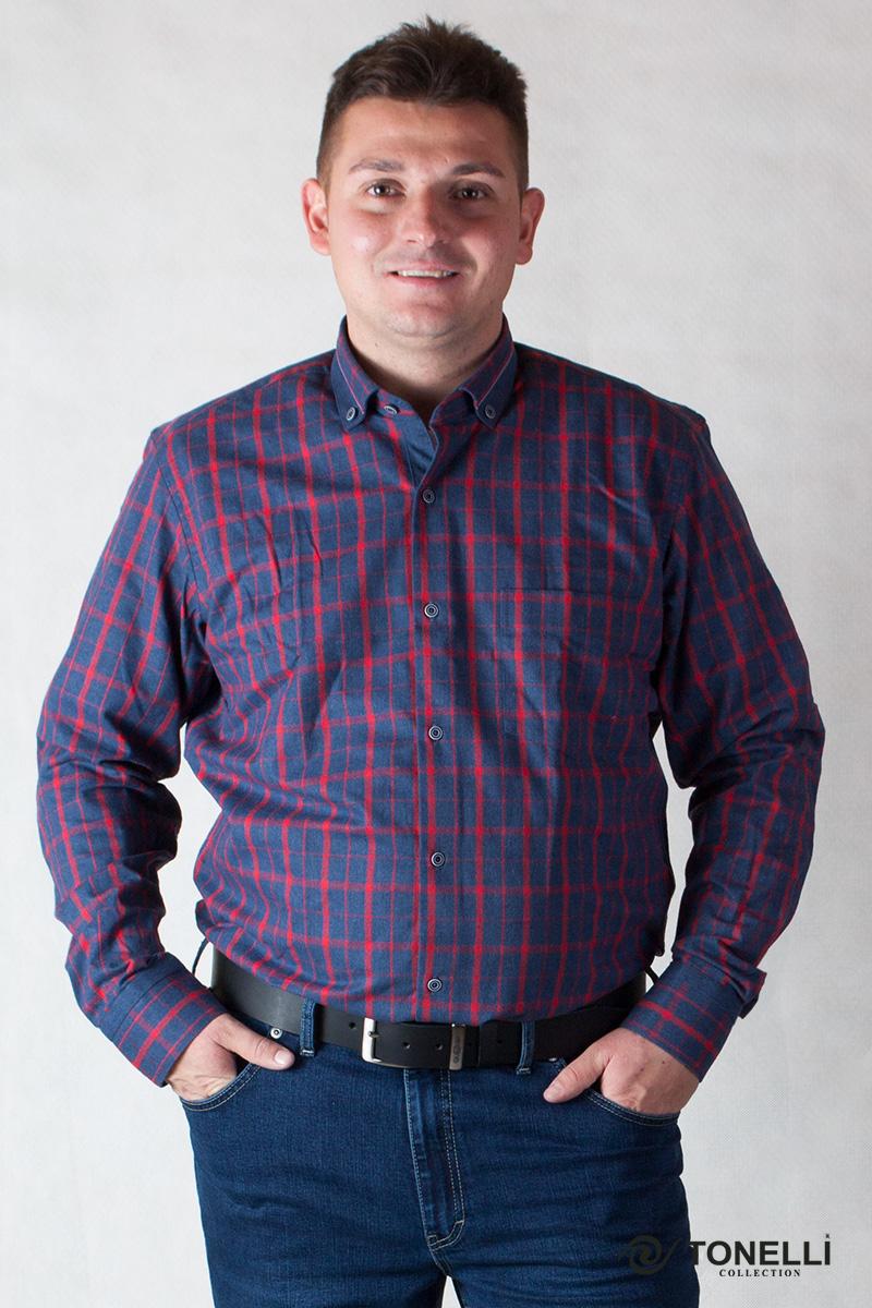 férfi kék kockás flaneling